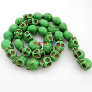 33 Mixed Wholesale Skull Head Turquoise LOOSE BEADS  