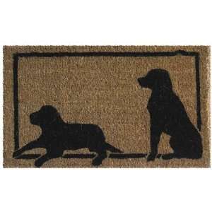  IUC International 431C Two Dogs Silhouettes Hand Woven 