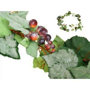  8 Frosted Green Grape Silk Garlands Wedding Decor
