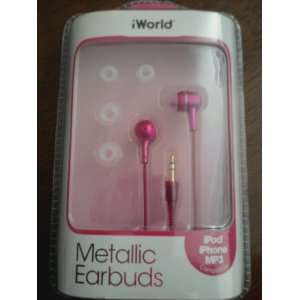  iWorld Metallic Earbuds MB 1020 iPod iPhone  Compatible 