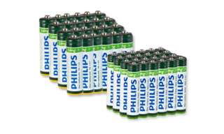 24 Pack of Philips Long Life AA or AAA Batteries  