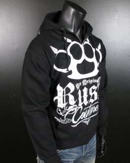  RUSH COUTURE Hoodie BRASS KNUCKLES 5 with Studs Jersey Shore  