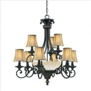 Thomas Lighting   M2019 22   Wisteria Twelve Light Chandelier in Sable 