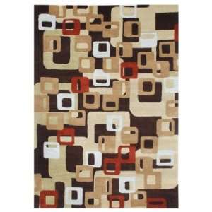 Jaipur Rugs Blue Boxed In BL17 Deep Espresso Returnable Sample Swatch 