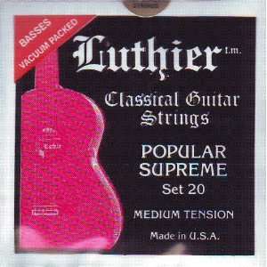  Luthier Classical Guitar Medium Tension Popular Supreme 