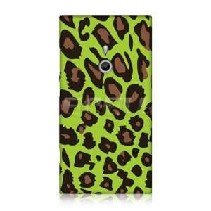   DESIGNS EXOTIC GREEN LEOPARD PRINT BACK CASE FOR NOKIA LUMIA 800