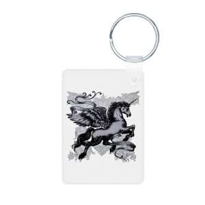  Aluminum Photo Keychain Unicorn with Wings Everything 