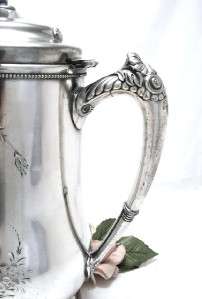    Gorgeous Huge VICTOR Silver Lemonade Or Water PITCHER 1890s  