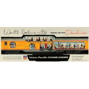 com 1956 Ad Union Pacific Railroad Logo Train Domeliners Los Angeles 