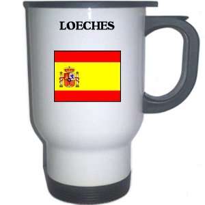  Spain (Espana)   LOECHES White Stainless Steel Mug 