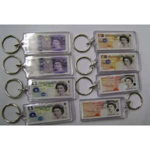  sterling note keyrings x 8 [Kitchen & Home]