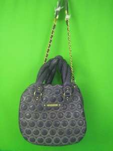   COUTURE Purple Quilted Nylon/Leather NEW Large Shoulder Tote Baby Bag