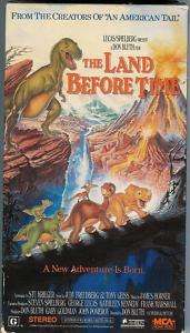 THE LAND BEFORE TIME 1991 A NEW ADVENTURE IS BORN. VHS 047897808647 