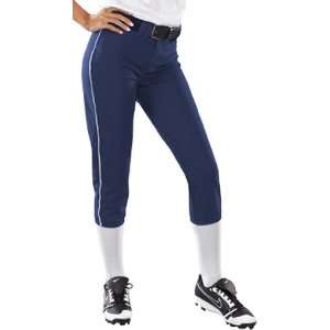  Girls 14Oz Low Rise Piped Pro Style Softball Pant 75 NAVY 