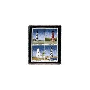  North Carolina Lighthouses Tapestry Throw Blanket 50 x 60 