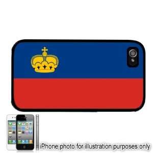  Liechtenstein Flag Apple iPhone 4 4S Case Cover Black 