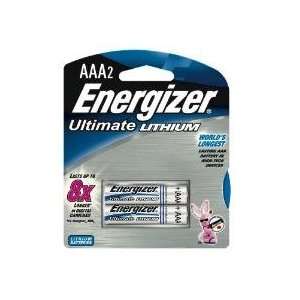  Energizer Ultimate AAA Lithium 1.5 Volt Batteries 2 Pack 