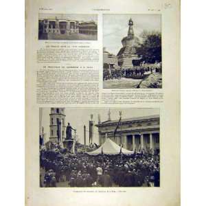  Catherine Vilna Monument Lhassa Troops Print 1904