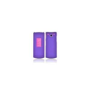  Lg DLite GD570 Rubberized Purple Snap on Cell Phone Cover 