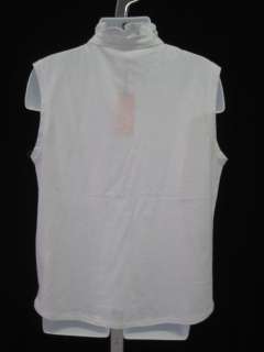 NWT KULE Girls White Pleated Shirt Top Sz 8  