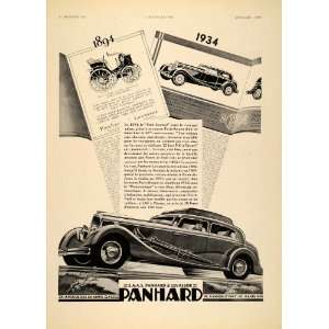  1934 French Ad Panhard Levassor Vintage Car Alexis Kow 