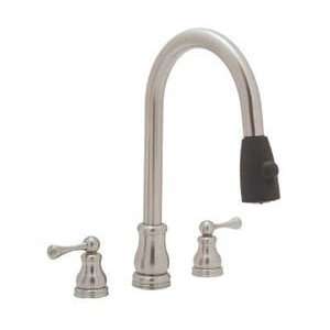   Huntington Brass 2 Handle Kitchen pull down faucet