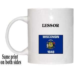  US State Flag   LESSOR, Wisconsin (WI) Mug Everything 