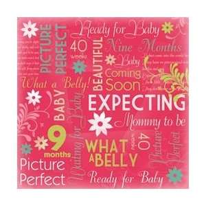 New   Maternity/Baby Shower Paper 12X12   Mommy To Be Collage by Karen 