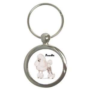  Poodle Key Chain (Round)