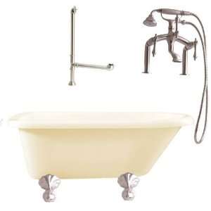  Giagni LA3 SN B Augusta 54 Roll Top Tub Kit Bisque with 