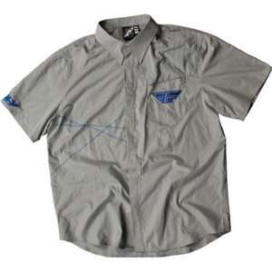  FLY RACING PIT CASUAL MX OFFROAD SHIRT GRAY 3XL 