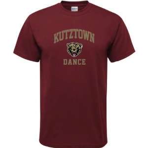  Kutztown Golden Bears Maroon Dance Arch T Shirt Sports 