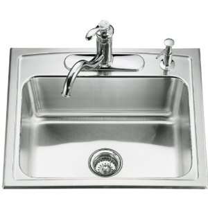 Kohler Toccata K 3348 4 Single Basin Self Rimming Kitchen Sink with 