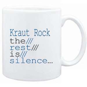  Mug White  Kraut Rock the rest is silence  Music 
