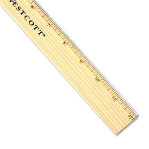  Westcott 10375   Budget Metric Wood Ruler, Single Metal 