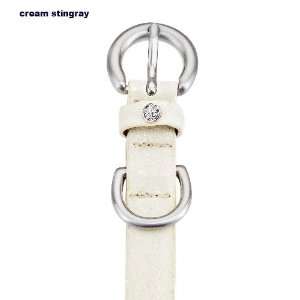  Polished Stingray Bracelet   Cream