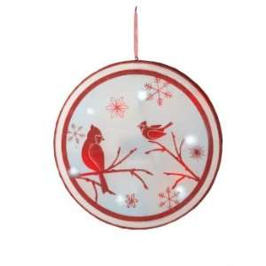 Pack of 2 Lighted LED Winter Cardinal Scene Christmas Hanging Wall Art 