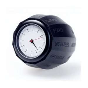  World Time Clock   Black