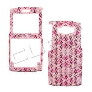  Handmade Bling Crystal Diamond Stone Pink Protective Cover 