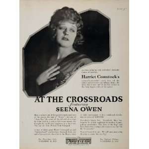  1922 Ad Silent Film At the Crossroads Great City Movie 