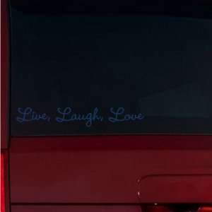  Live, Laugh, Love Window Decal (Dark Blue) Automotive