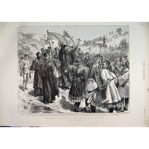  Illustrating Story Vintage 1897 Priests Mountain Scene 