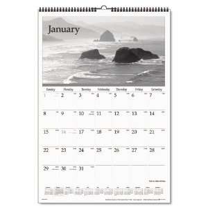   Photographic Monthly Wall Calendar, 15 1/2 x 22 3/4