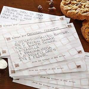  Personalized Recipe Cards   Recipe For A Happy Home 