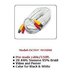  New M150W Pre Made Cable/150ft. 20 AWG Siamese 95% Braid 