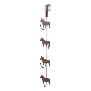  Brown Metal Horse Door Hanger for Bags, Clothes and 