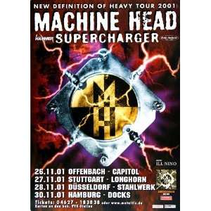  Machine Head   Supercharger 2001   CONCERT   POSTER from 