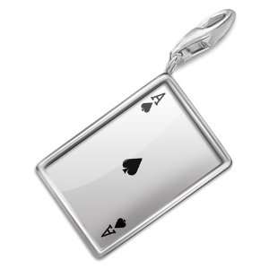  FotoCharms Ace of Spades   Ace / card game   Charm with 
