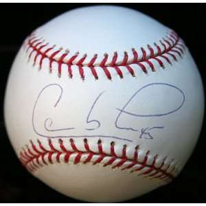  Signed Carlos Lee Baseball   Major League   Autographed 