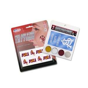   Arizona State Sun Devils Face Paint and Tattoo Pack